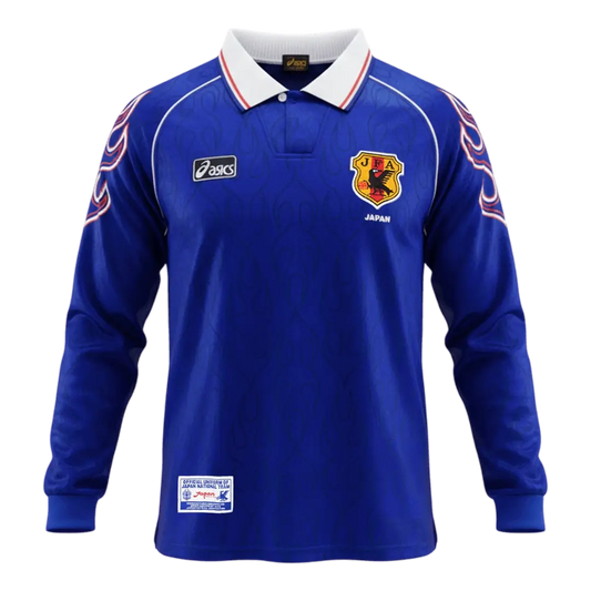 Japonia Koszulka retro domowa z długim rękawem World Cup 1998