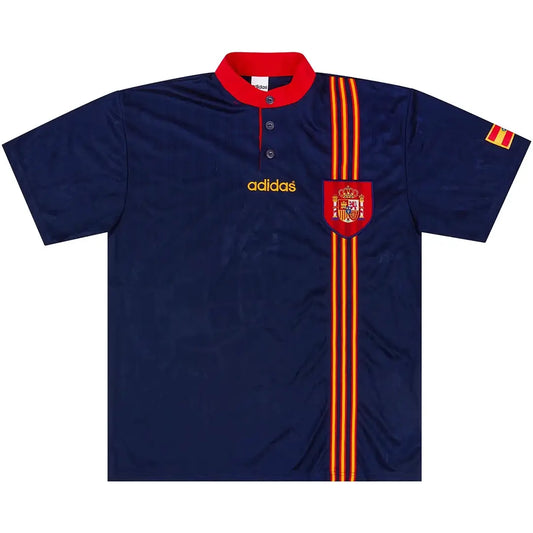 Hiszpania Koszulka retro wyjazdowa 1996