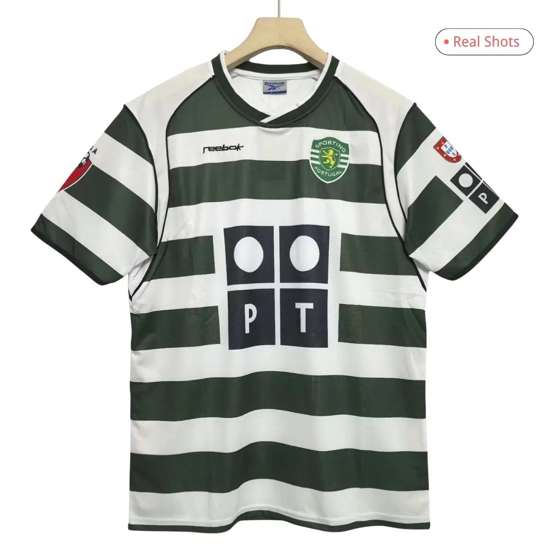 Sporting CP Koszulka retro domowa 2001/03