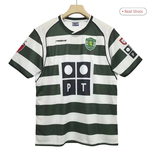 Sporting CP Koszulka retro domowa 2001/03
