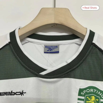 C.RONALDO #28 Sporting CP Koszulka retro domowa 2001/03