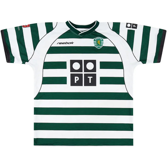 Sporting CP Koszulka retro domowa 2001/03
