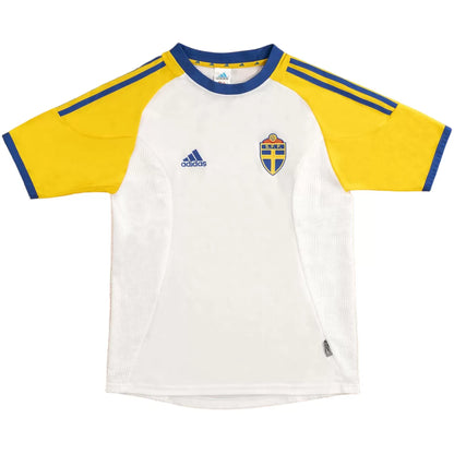 Szwecja Koszulka retro wyjazdowa World Cup 2002