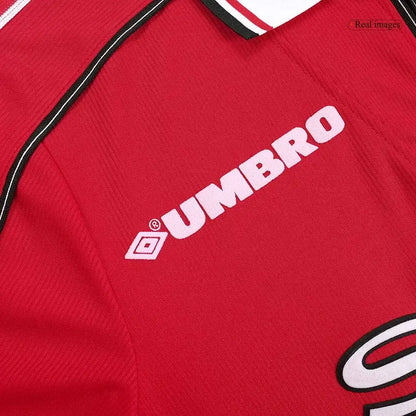 Beckham #7 Manchester United Koszulka retro domowa 1998/99