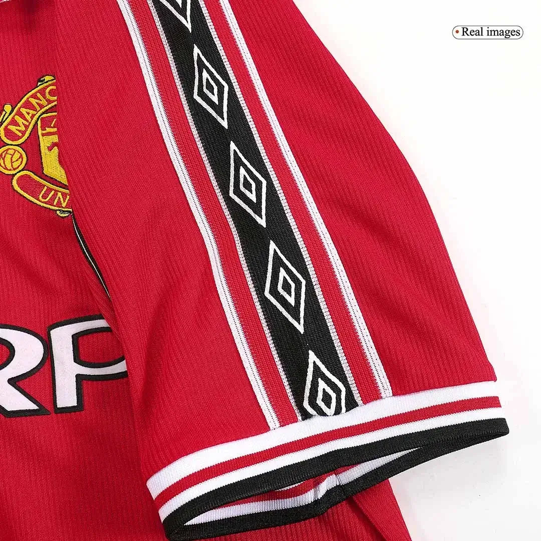 Beckham #7 Manchester United Koszulka retro domowa 1998/99