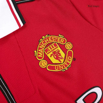 Beckham #7 Manchester United Koszulka retro domowa 1998/99