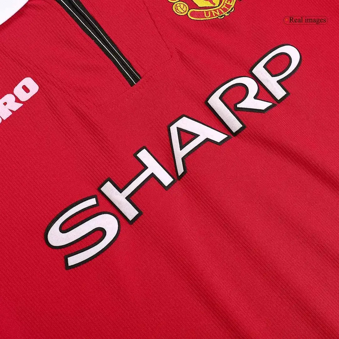 Beckham #7 Manchester United Koszulka retro domowa 1998/99