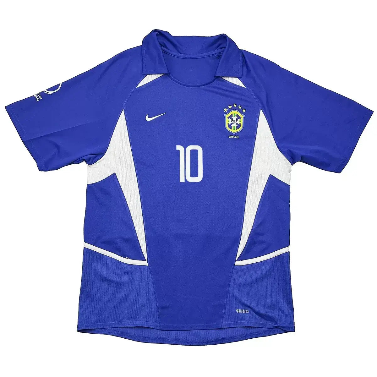 Rivaldo #10 Brazylia Koszulka retro wyjazdowa 2002