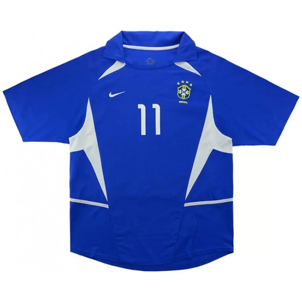 Ronaldinho #11 Brazylia Koszulka retro wyjazdowa 2002