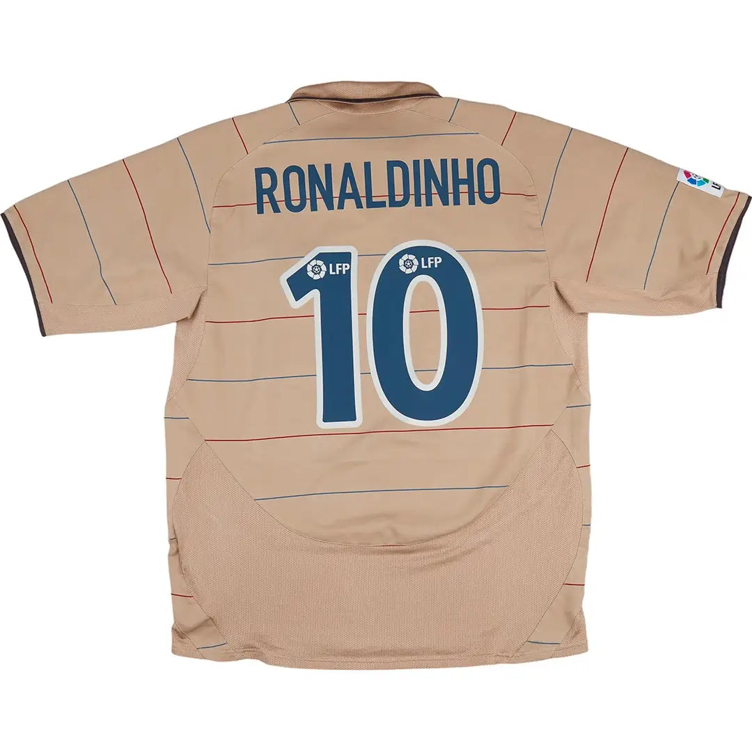 Ronaldinho #10 Barcelona Koszulka retro wyjazdowa 2003/04