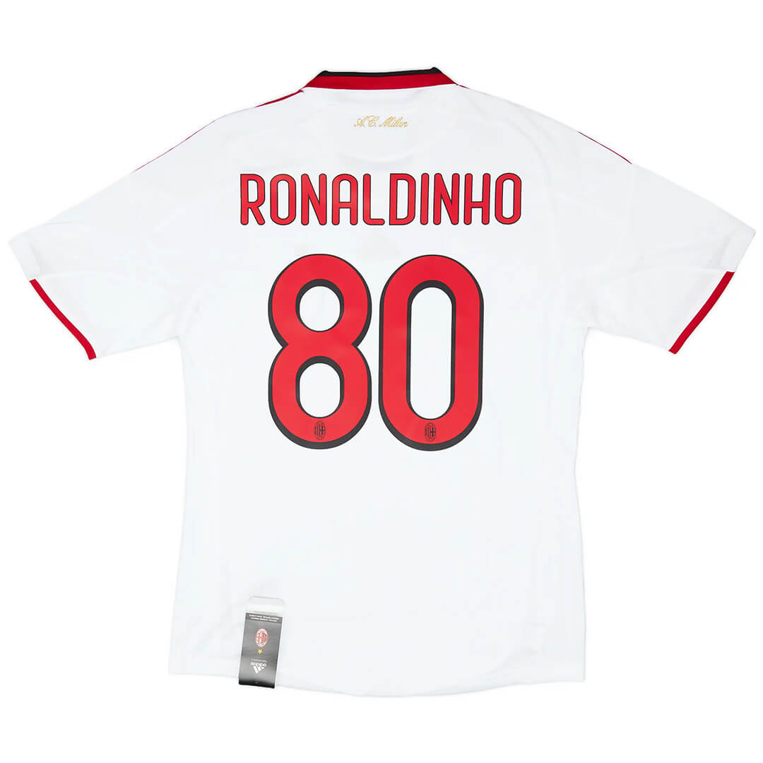 Ronaldinho #80 AC Milan Koszulka retro wyjazdowa 2009/10