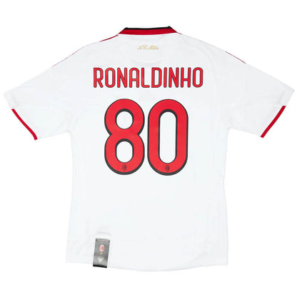 Ronaldinho #80 AC Milan Koszulka retro wyjazdowa 2009/10