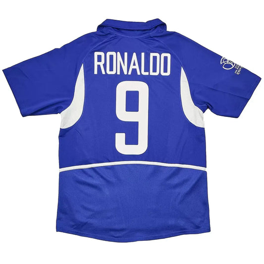 Ronaldo #9 Brazylia Koszulka retro wyjazdowa 2002
