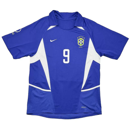 Ronaldo #9 Brazylia Koszulka retro wyjazdowa 2002