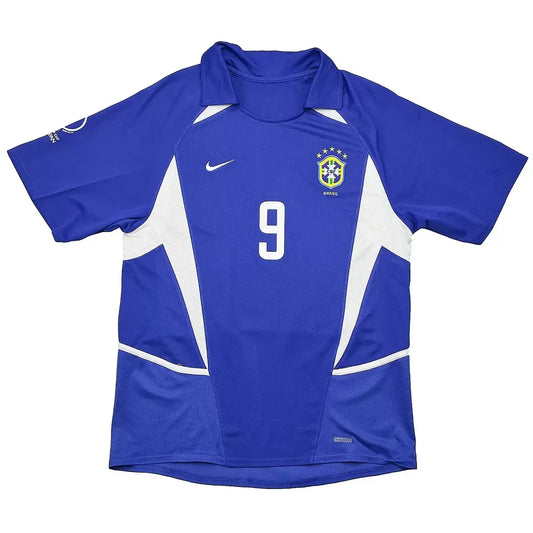 Ronaldo #9 Brazylia Koszulka retro wyjazdowa 2002