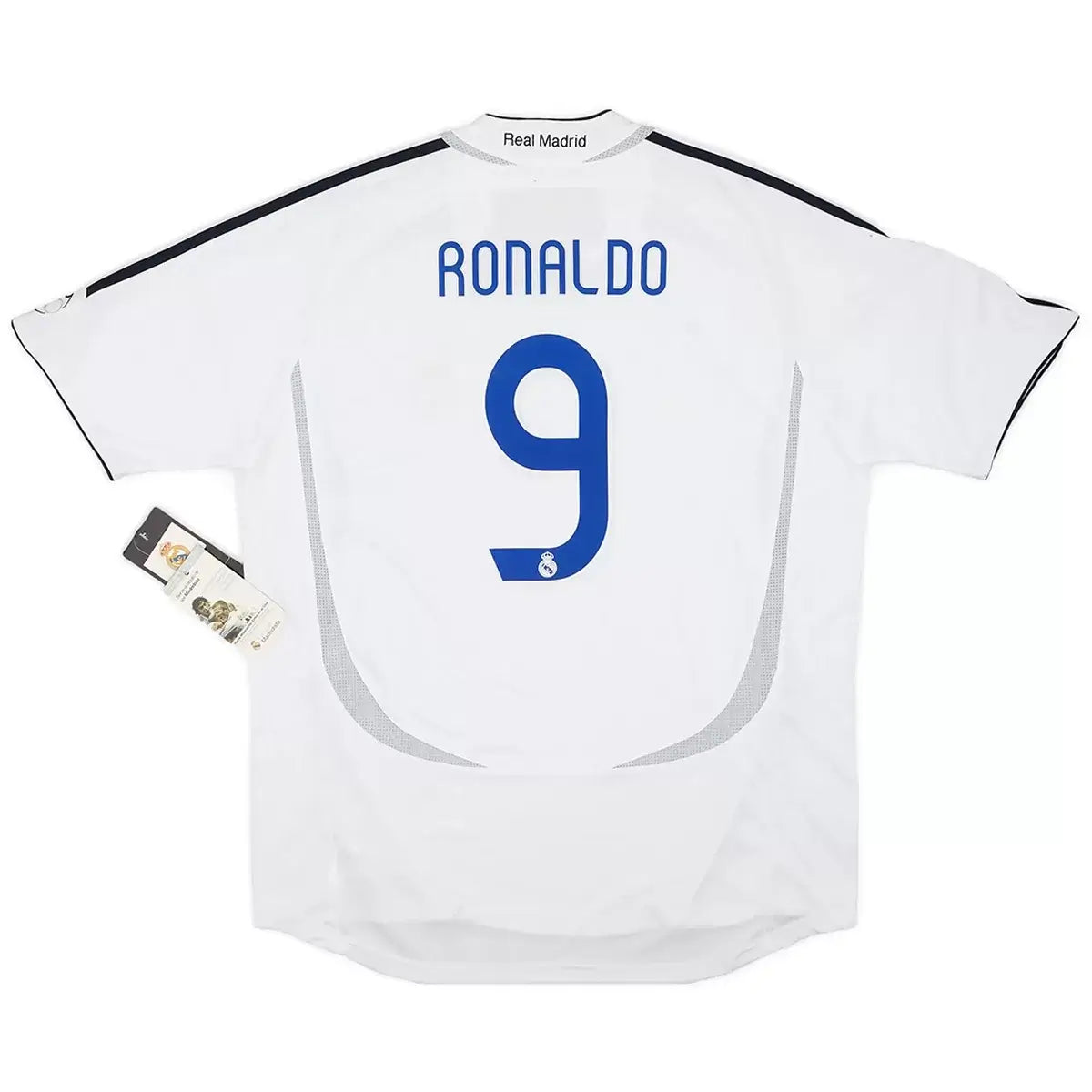 Ronaldo #9 Real Madrid Koszulka retro domowa 2006/07