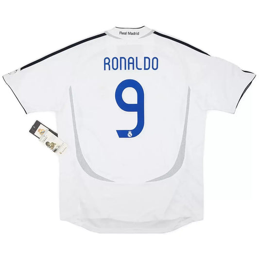 Ronaldo #9 Real Madrid Koszulka retro domowa 2006/07