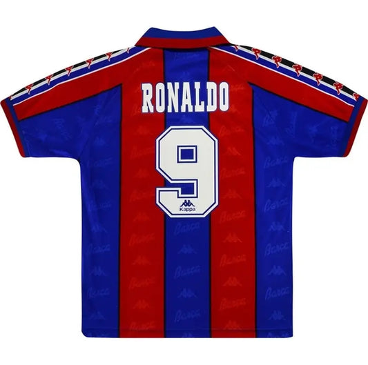 Ronaldo #9 Barcelona Koszulka retro domowa 1996/97