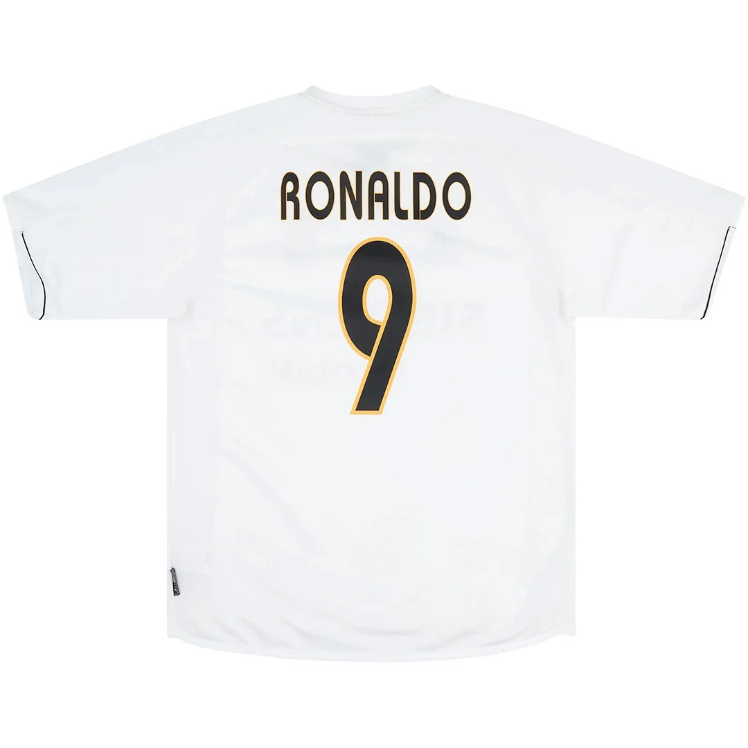Ronaldo #9 Real Madrid Koszulka retro domowa 2003/04