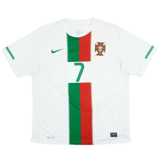 Ronaldo #7 Portugalia Koszulka retro wyjazdowa 2010