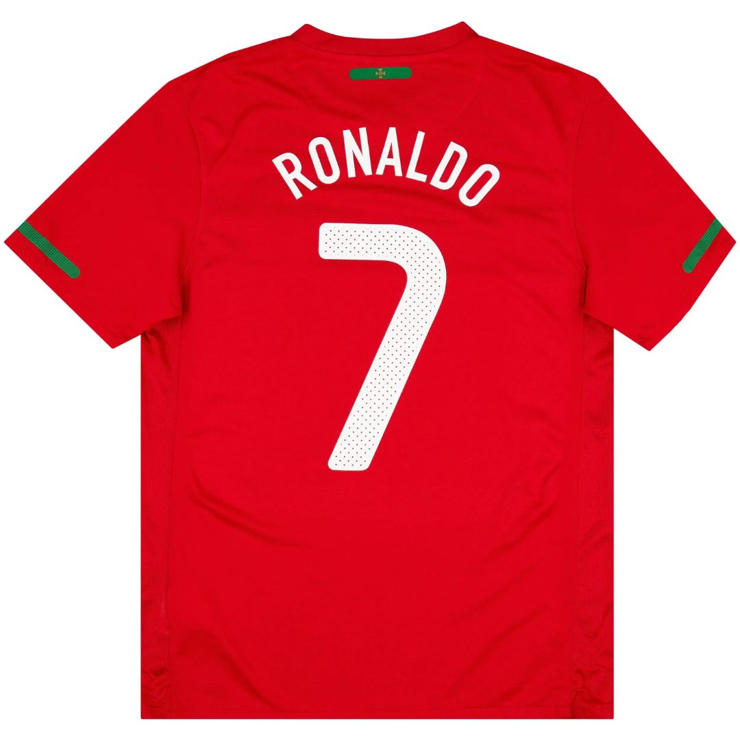 Ronaldo #7 Portugalia Koszulka retro domowa 2010