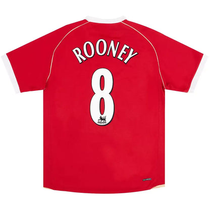 Rooney #8 Manchester United Koszulka retro domowa 2006/07