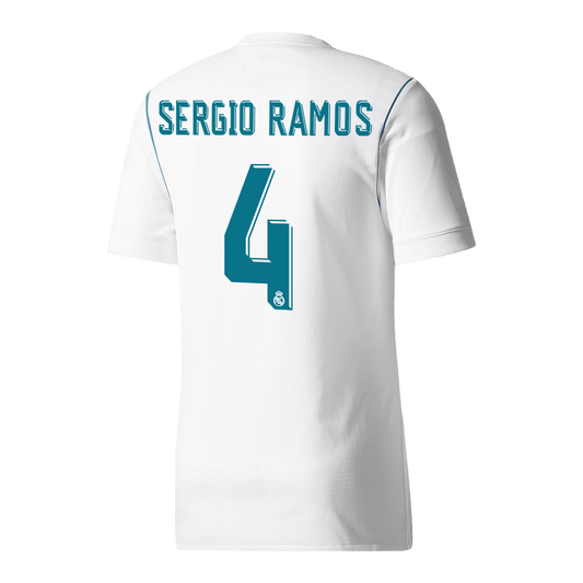 SERGIO RAMOS #4 Real Madrid Koszulka retro domowa 2017/18