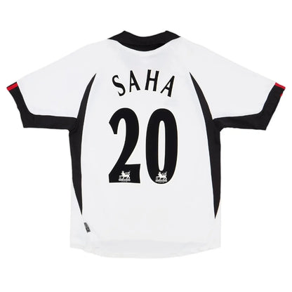 Saha #20 Fulham Koszulka retro domowa 2001/02