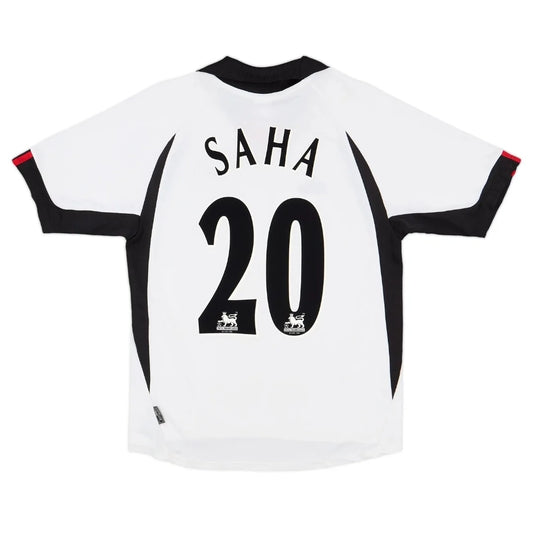 Saha #20 Fulham Koszulka retro domowa 2001/02
