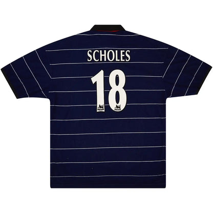 Scholes #18 Manchester United Koszulka retro wyjazdowa 1999/00