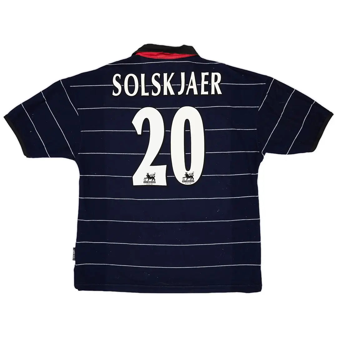 Solskjaer #20 Manchester United Koszulka retro wyjazdowa 1999/00