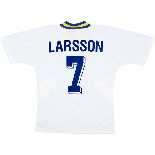 LARSSON #7 Szwecja Koszulka retro wyjazdowa World Cup 1994