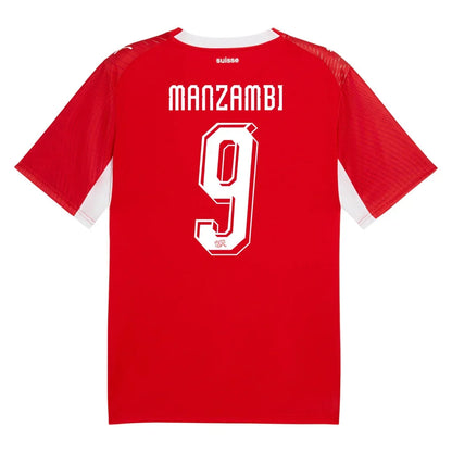Manzambi #9 Szwajcaria Koszulka Domowa – Mundial 2026
