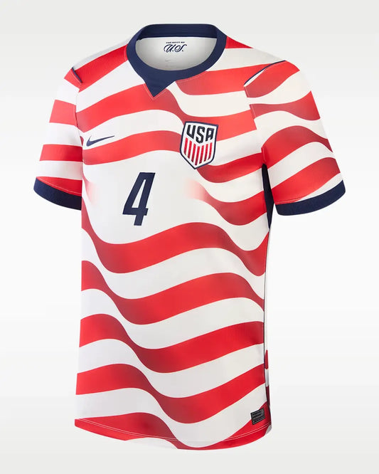 Tyler Adams #4 USA Koszulka Domowa 2026