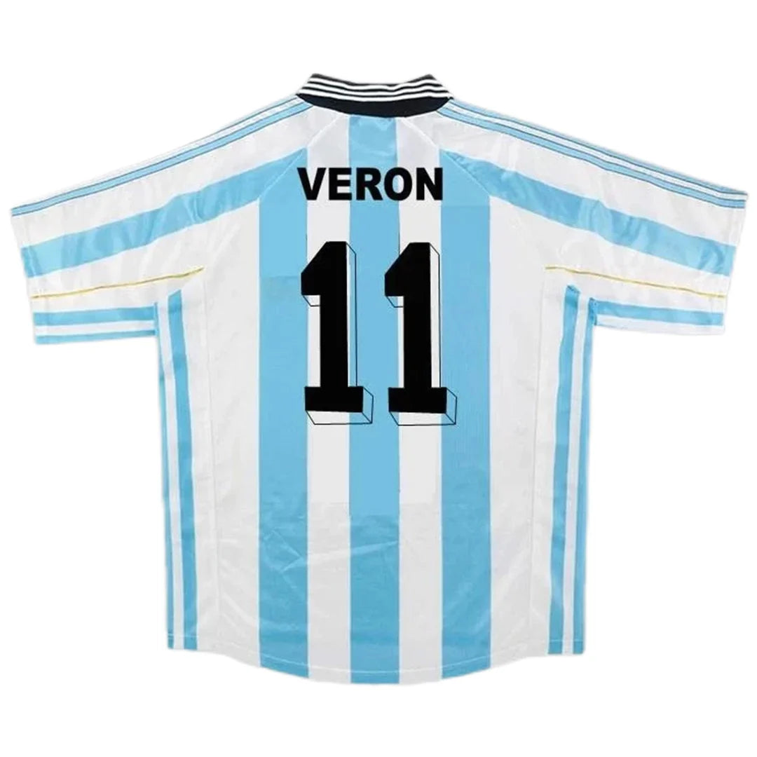 VERON #11 Argentyna Koszulka retro domowa 1998