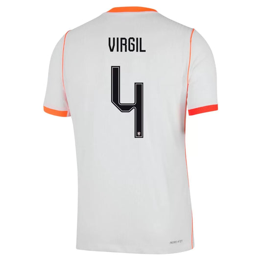 VIRGIL #4 Holandia Koszulka Wyjazdowa Wersja zawodnicza – Mundial 2026