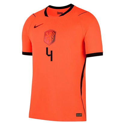 VIRGIL #4 Holandia Koszulka Domowa Wersja zawodnicza – Mundial 2026