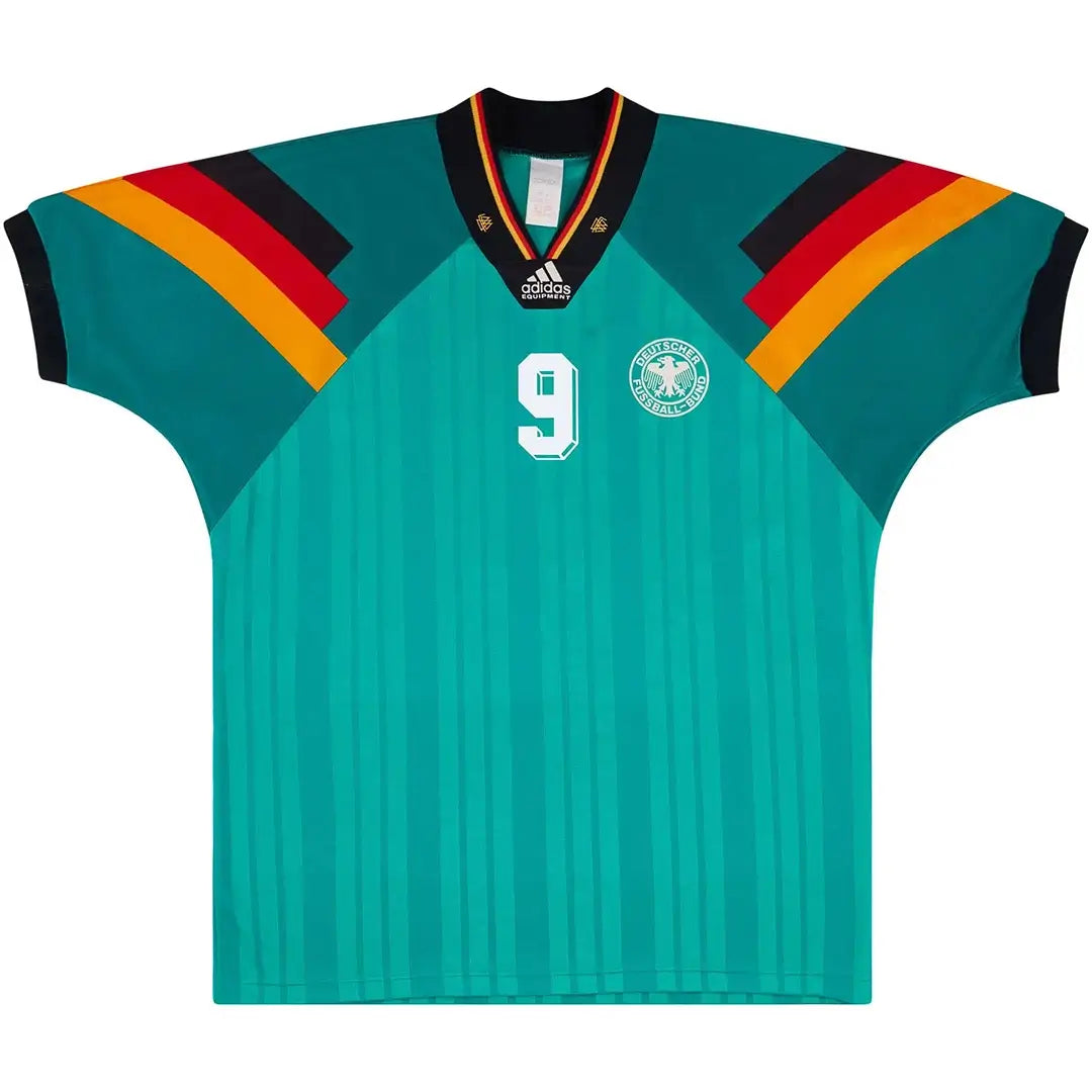 Völler #9 Niemcy Koszulka retro wyjazdowa Euro 1992