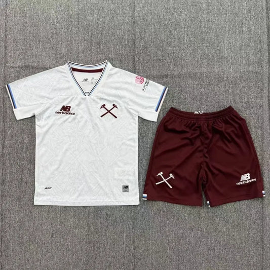 West Ham United Dziecięcy Komplet wyjazdowy – koszulka + spodenki 2026/27