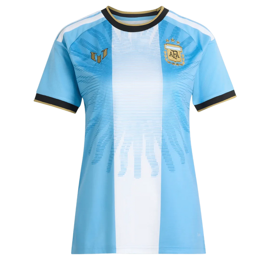 Argentinië x Messi Dames T-shirt 2026 Blauw