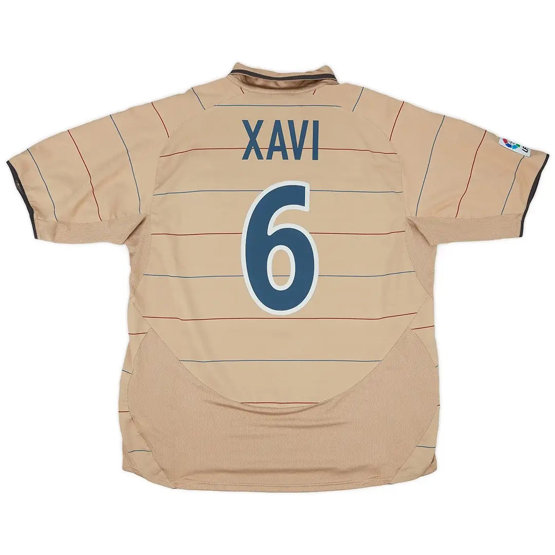 Xavi #6 Barcelona Koszulka retro wyjazdowa 2003/04