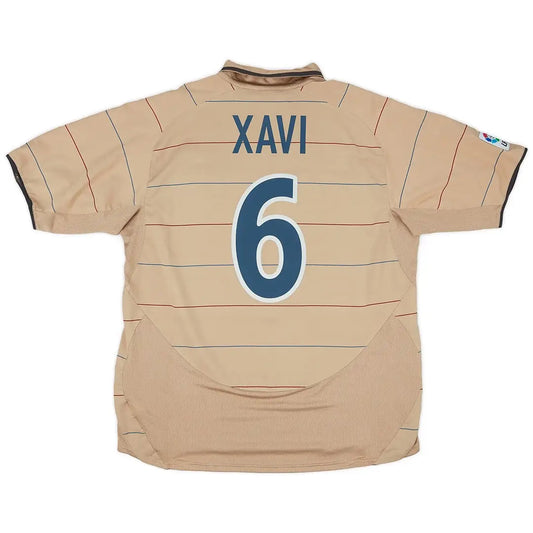 Xavi #6 Barcelona Koszulka retro wyjazdowa 2003/04