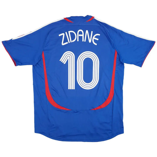 ZIDANE #10 Francja Koszulka retro domowa 2006