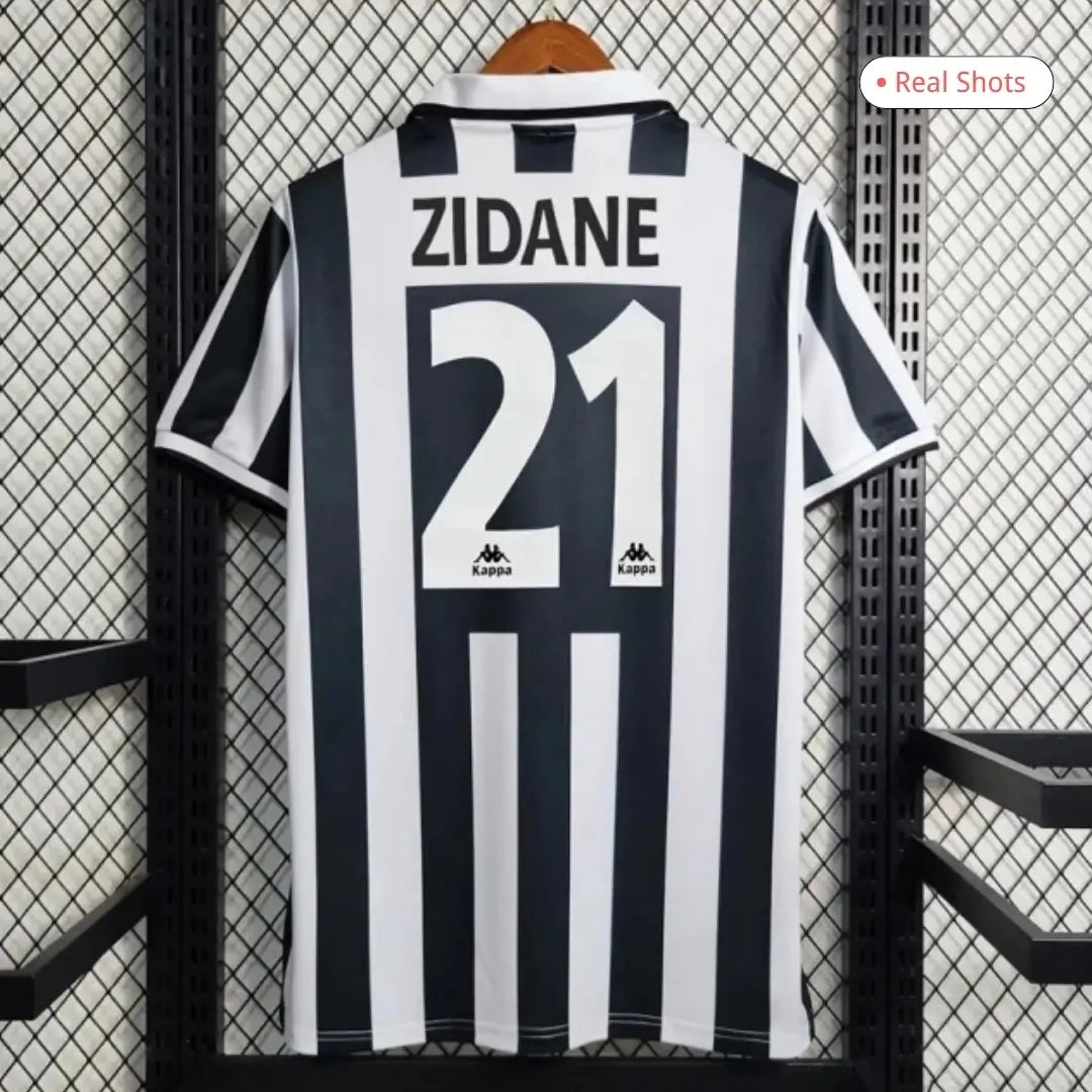 Zidane #21 Juventus Koszulka retro domowa 1995/97