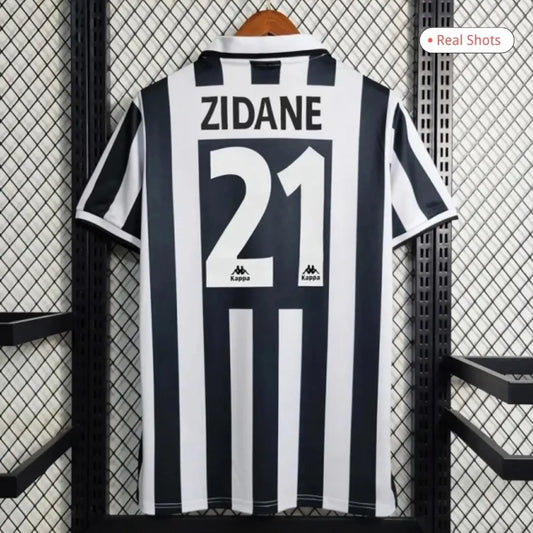 Zidane #21 Juventus Koszulka retro domowa 1995/97