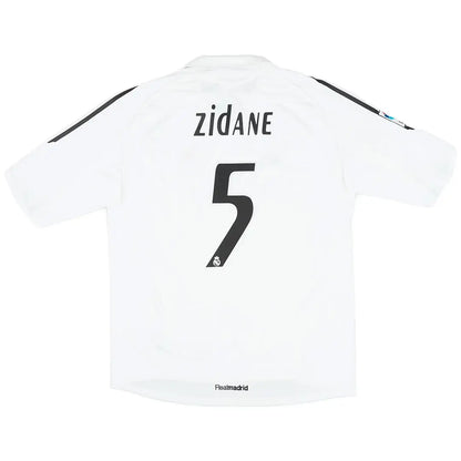 Zidane #5 Real Madrid Koszulka retro domowa 2005/06