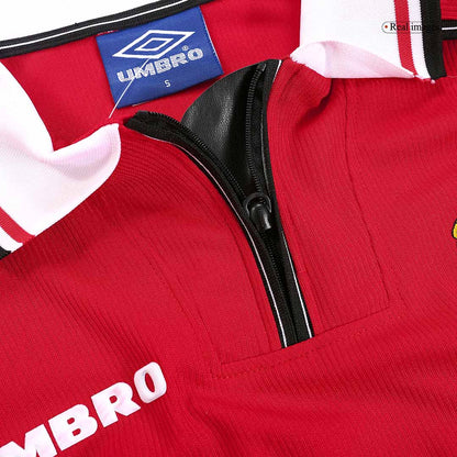 Manchester United Koszulka retro domowa z długim rękawem 1998/99