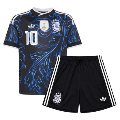 Messi #10 Argentyna Zestaw – Koszulka + Spodenki Wyjazdowa – Mundial 2026