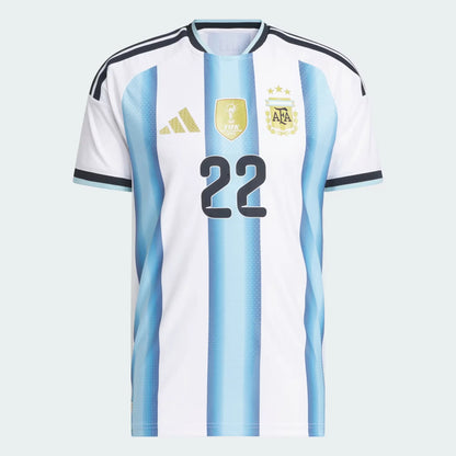 L.Martinez #22 Argentyna Koszulka Domowa Wersja zawodnicza – Mundial 2026