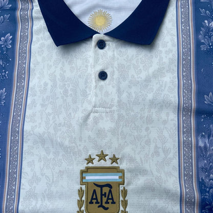 Argentyna Koszulka polo w stylu vintage 2026 Niebieska